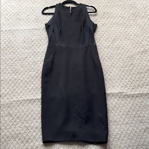 Victoria Beckham cady sheath mesh pencil dress